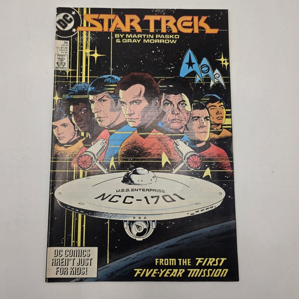 DC Comics Star Trek 56 1988 Kirk Spock Enterprise Copper Age Sci-Fi Vintage